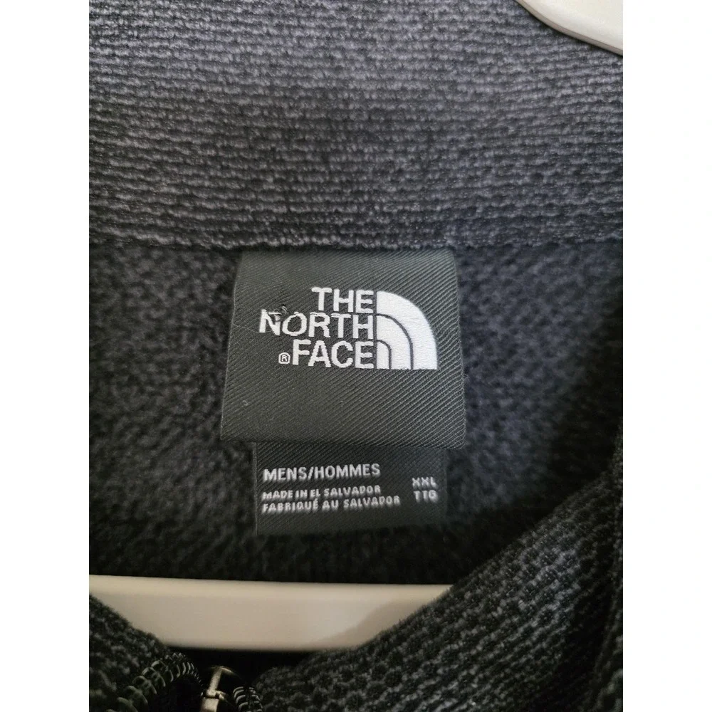 The North Face Pullover Mens 2XL‎ Gray Fleece 1/4 Zip Long Sleeve Hiking Outdoor